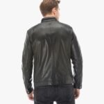 Black Diamond Quilted Leather Jacket