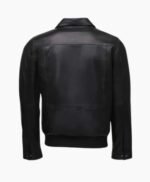 Black Leather Jacket With Collars