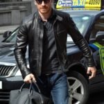 Black Michael Fassbender Leather Jacket For Men