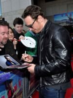 Black Michael Fassbender Leather Jacket For Men