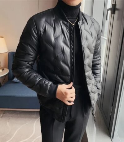 Black Puffer Winter Jackets For Men