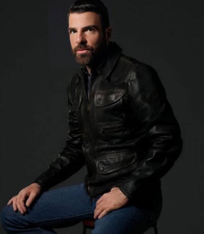 Brilliant Minds Zachary Quinto Leather Jacket