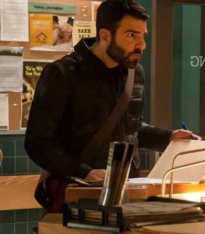 Brilliant Minds Zachary Quinto Leather Jacket