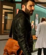 Brilliant Minds Zachary Quinto Leather Jacket