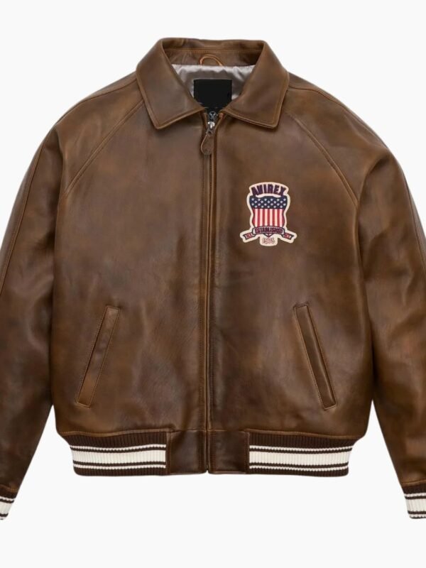 Brown Avirex Icon Leather Jacket