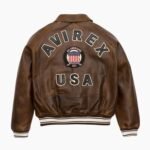 Brown Avirex Icon Leather Jacket