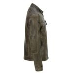 Brown Vintage Biker Leather Jacket