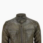 Brown Vintage Biker Leather Jacket