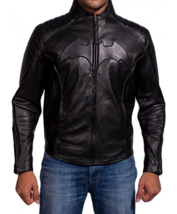 Bruce Wayne Batman Begins Stylish Leather Jacket
