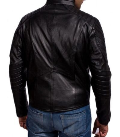 Bruce Wayne Batman Begins Stylish Leather Jacket