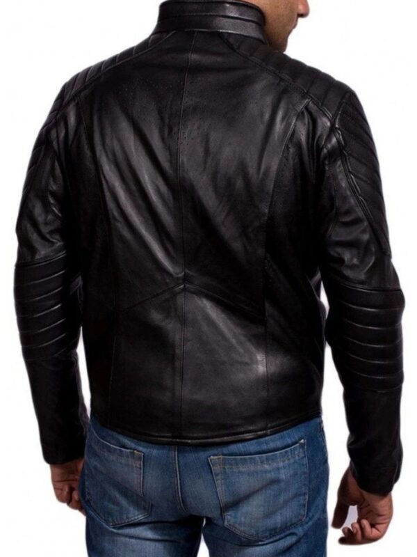 Bruce Wayne Batman Begins Stylish Leather Jacket
