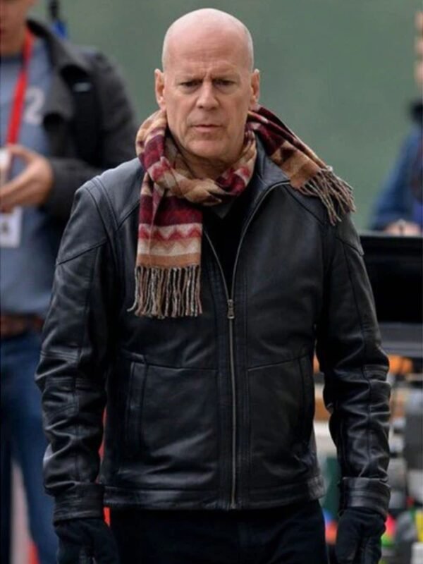 Bruce Willis Red 2 Movie Leather Jacket