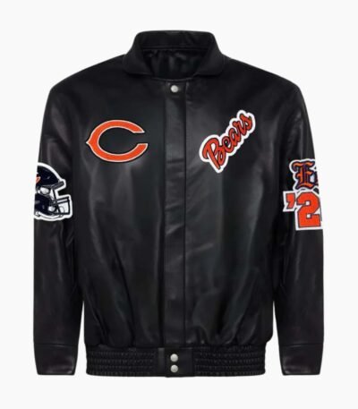 Chicago Bears Full Leather Old English Jacket