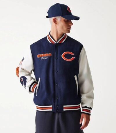 Chicago Bears NFL Navy Varsity Jacket