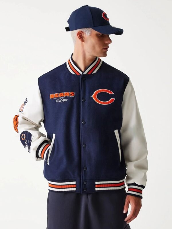 Chicago Bears NFL Navy Varsity Jacket