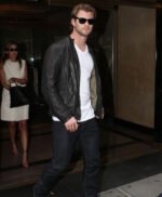 Chris Hemsworth Black Stylish Leather Jacket