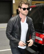 Chris Hemsworth Black Stylish Leather Jacket