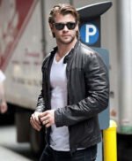 Chris Hemsworth Black Stylish Leather Jacket