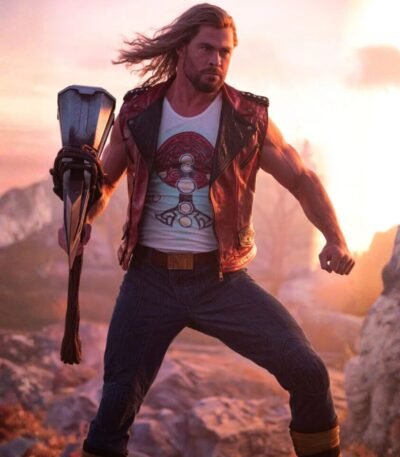 Chris Hemsworth THOR Love And Thunder Leather Vest
