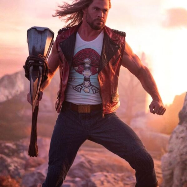 Chris Hemsworth THOR Love And Thunder Leather Vest