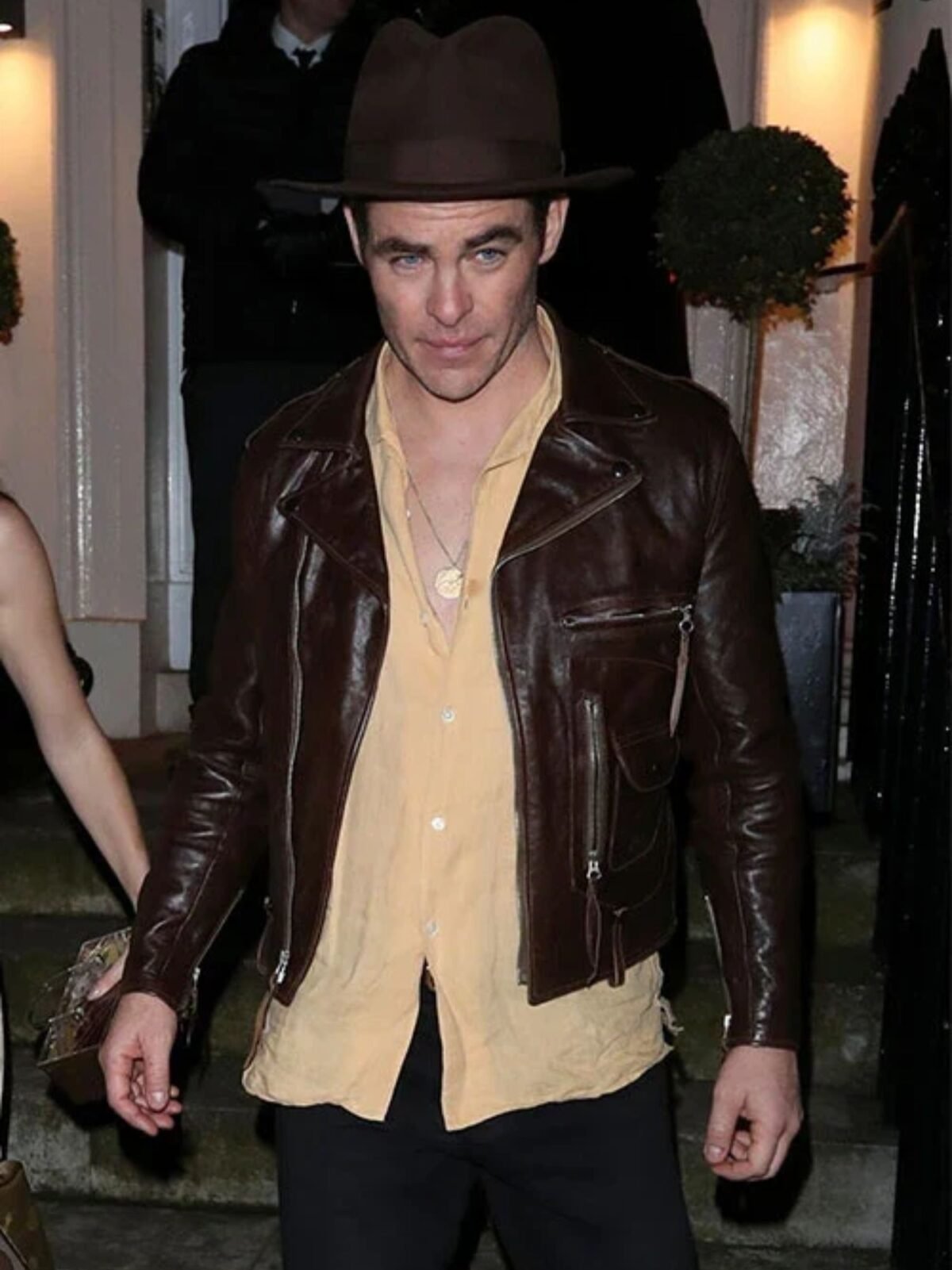 Chris Pine Leather Jacket