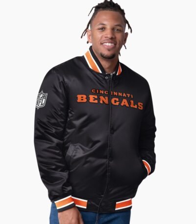 Cincinnati Bengals 49ers Closer Black Satin Jacket
