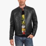 Classic Black Quilted Leather Jacket
