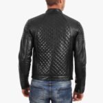 Classic Black Quilted Leather Jacket