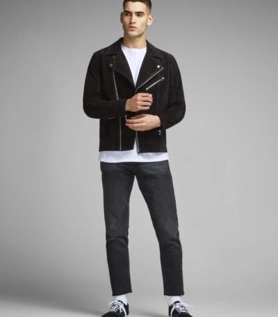 Classic Winter Genuine Suede Leather Jacket