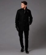 Classic Winter Suede Leather Jacket For Men