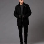 Classic Winter Suede Leather Jacket For Men