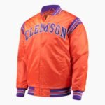 Clemson Tigers NCAA The Enforcer Full Button Satin Jacket USA