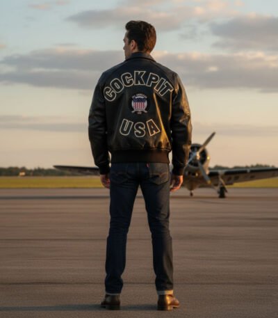 Cockpit USA Letterman Bomber Jacket