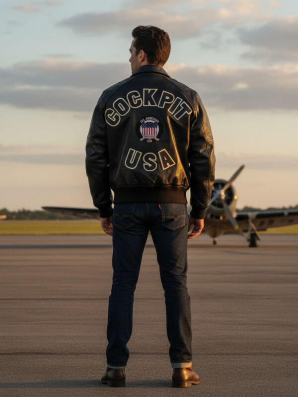 Cockpit USA Letterman Bomber Jacket