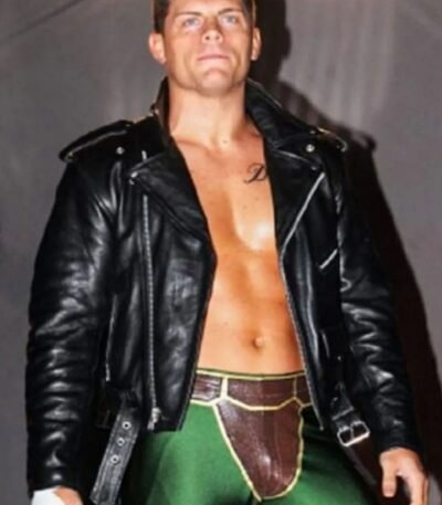 Cody Rhodes American Flag Biker Jacket