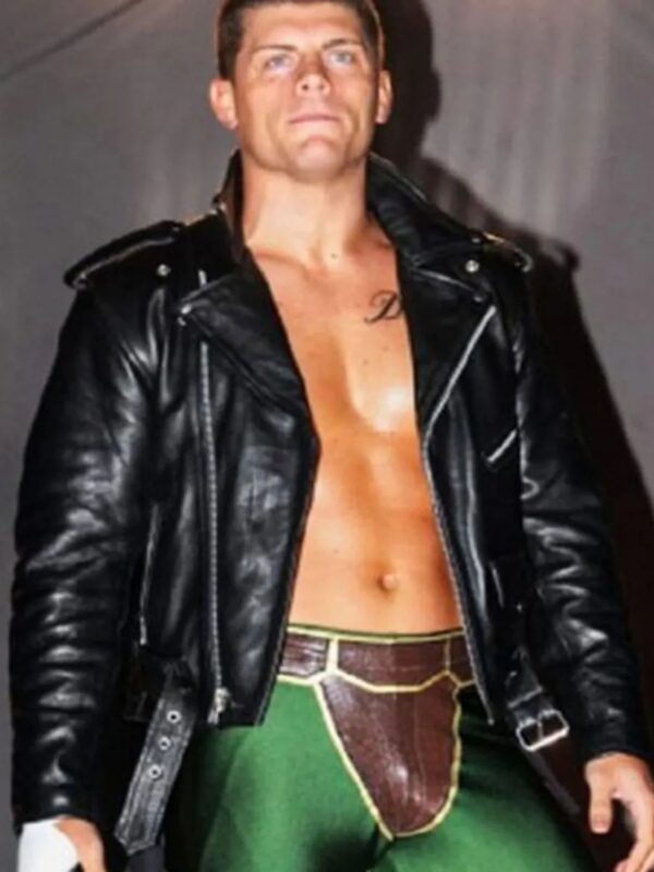 Cody Rhodes American Flag Biker Jacket