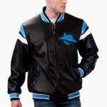 Cronulla Sutherland Sharks Varsity Leather Jacket