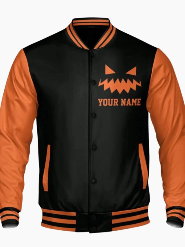 Custom Cosplay Pumpkin Halloween Week Orange Varsity