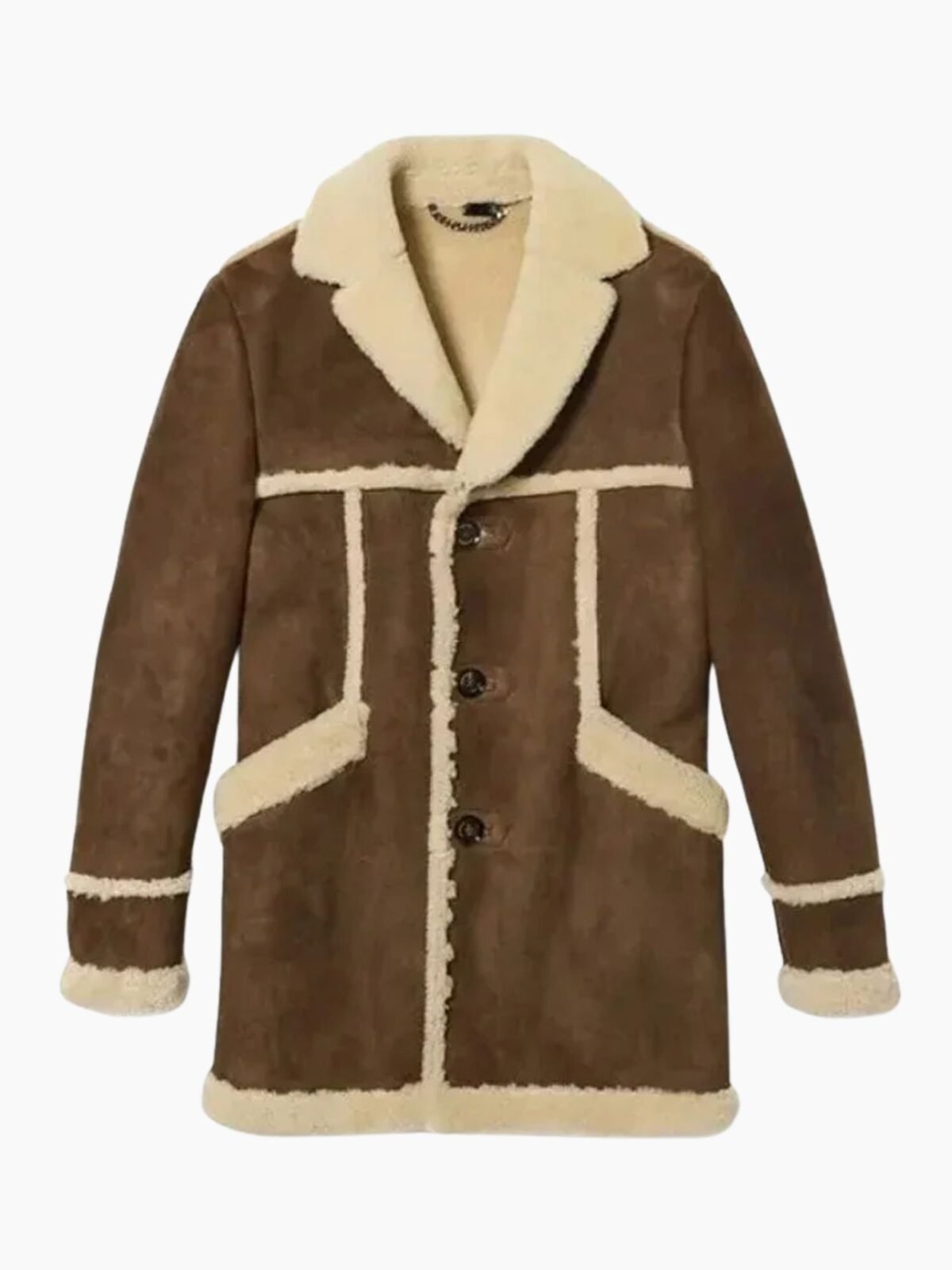 Daniel Craig Faux Shearling Real Leather Jacket