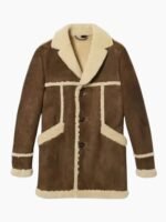 Daniel Craig Faux Shearling Real Leather Jacket