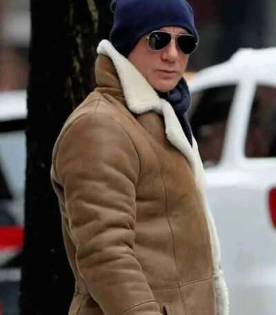 Daniel Craig Faux Shearling Real Leather Jacket