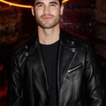 Darren Criss Black Leather Jacket