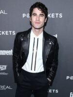 Darren Criss Black Leather Jacket