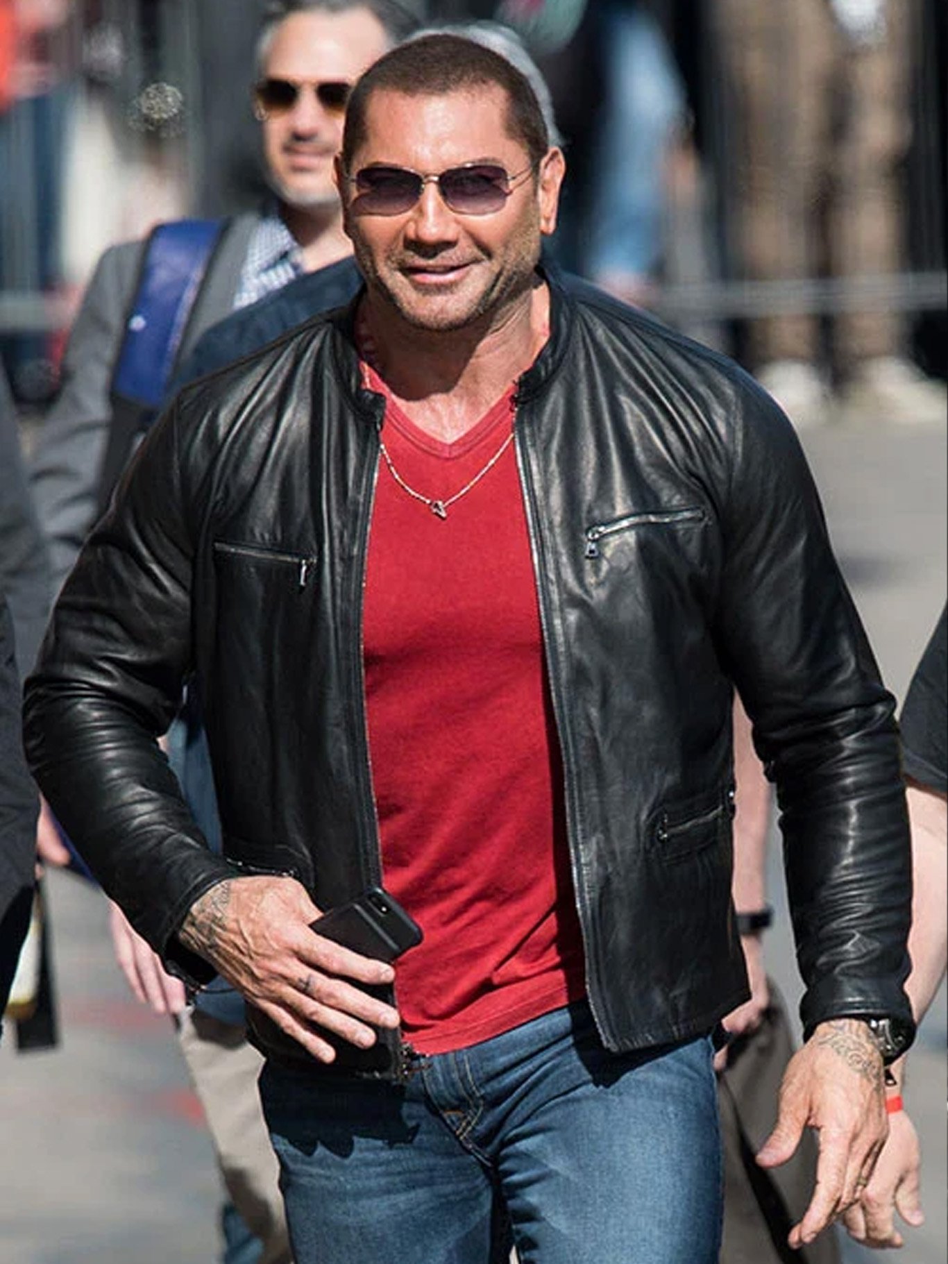 Dave Bautista Leather Jacket Dave Bautista Leather Jacket
