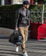 David Beckham Brown Stylish Leather Jacket