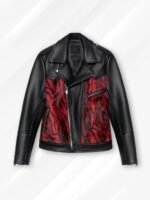 Daytona Red and Black Leather Jacket