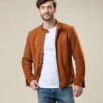 Desert Suede Bomber Stylish Leather Jacket