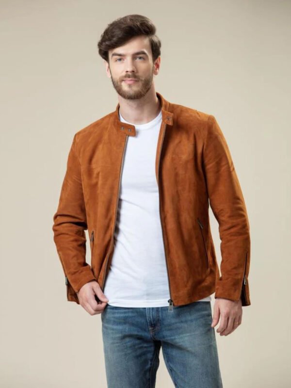 Desert Suede Bomber Stylish Leather Jacket