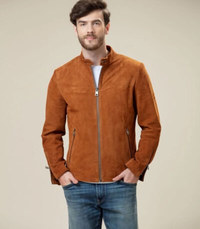 Desert Suede Bomber Stylish Leather Jacket