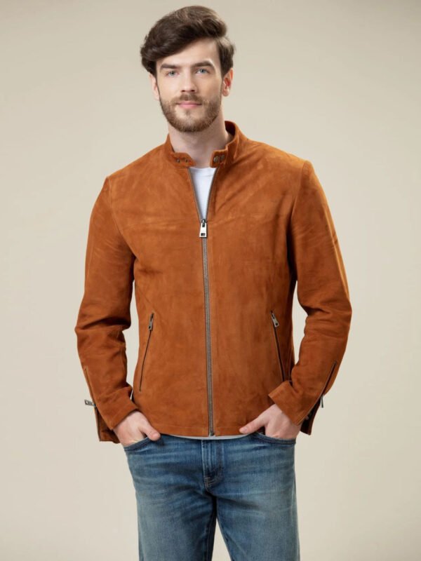 Desert Suede Bomber Stylish Leather Jacket